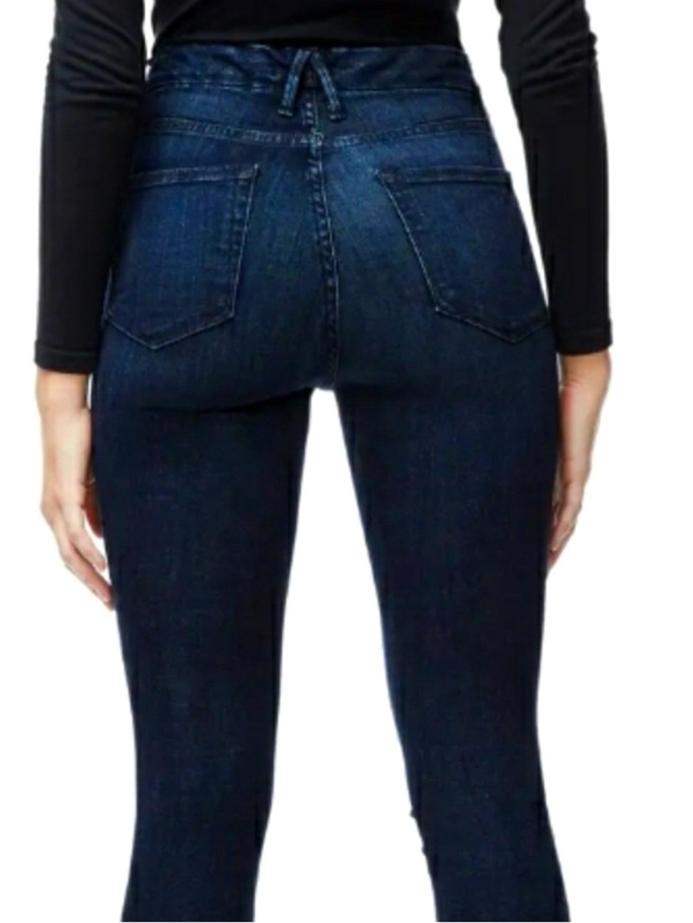 Good American Good Waist Dark Blue Skinny Jeans